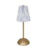 Metal Base Pleated Desk Lamp Fabric Shade Dimmable Touch Bedside Lamp USB Charging 3 Color Lights LED Night Light Bedroom