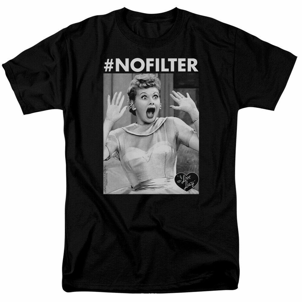 

I Love Lucy No Filter T Shirt Licensed TV Show Tee Black XXL