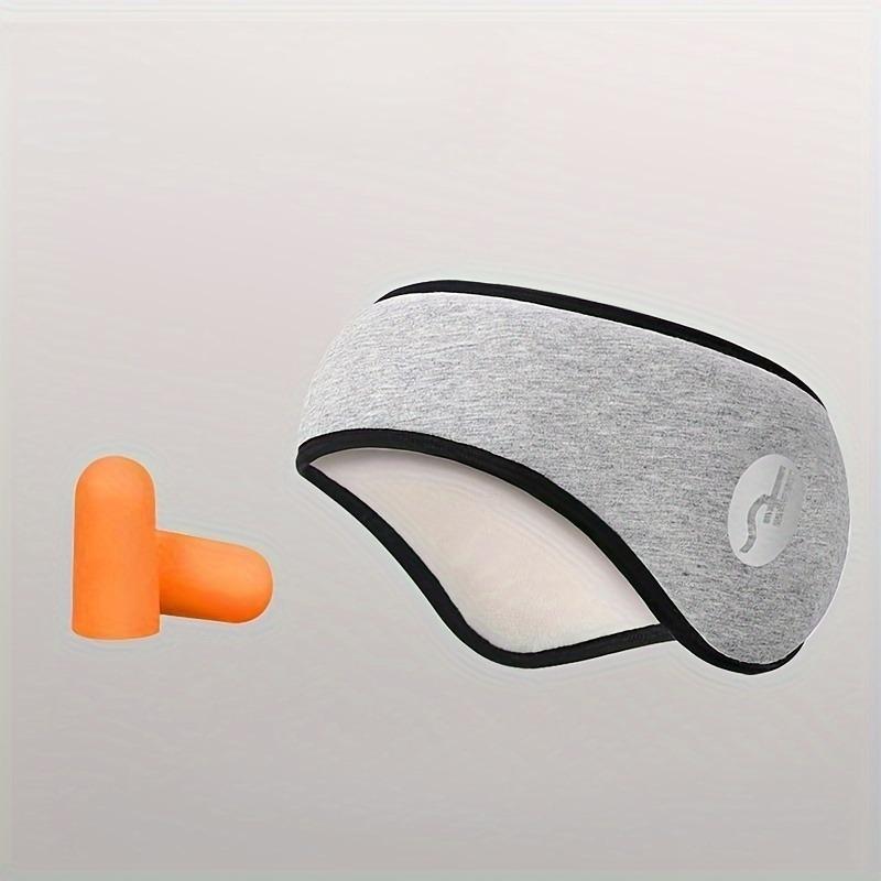 Masque pour les yeux 2 en 1, cache-oreilles insonorisés avec réduction du bruit ultra-puissante pour le sommeil, le ronflement et la prévention du bruit