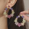 Elegant Five-Point Star Diamond Earrings - Versatile Starry Ear Studs & Dangles for Women