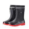Mode neue rutschfeste und wasserdichte Port-Kurzschaft-Regenschuhe Plateau-Überschuhe Thermische Gummistiefel Herren