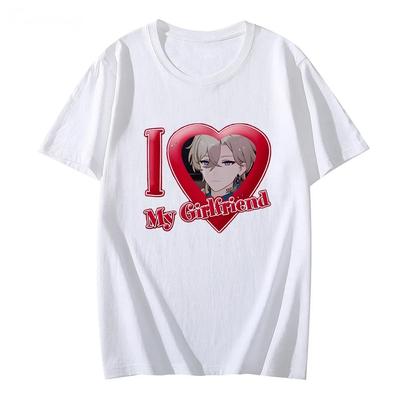 Honkai Star Rail T-shirt I Love My Girlfriend Tshirt 100% Cotton Short Sleeve Unisex O-neck Tees Graphic T Shirts Loose Clothing