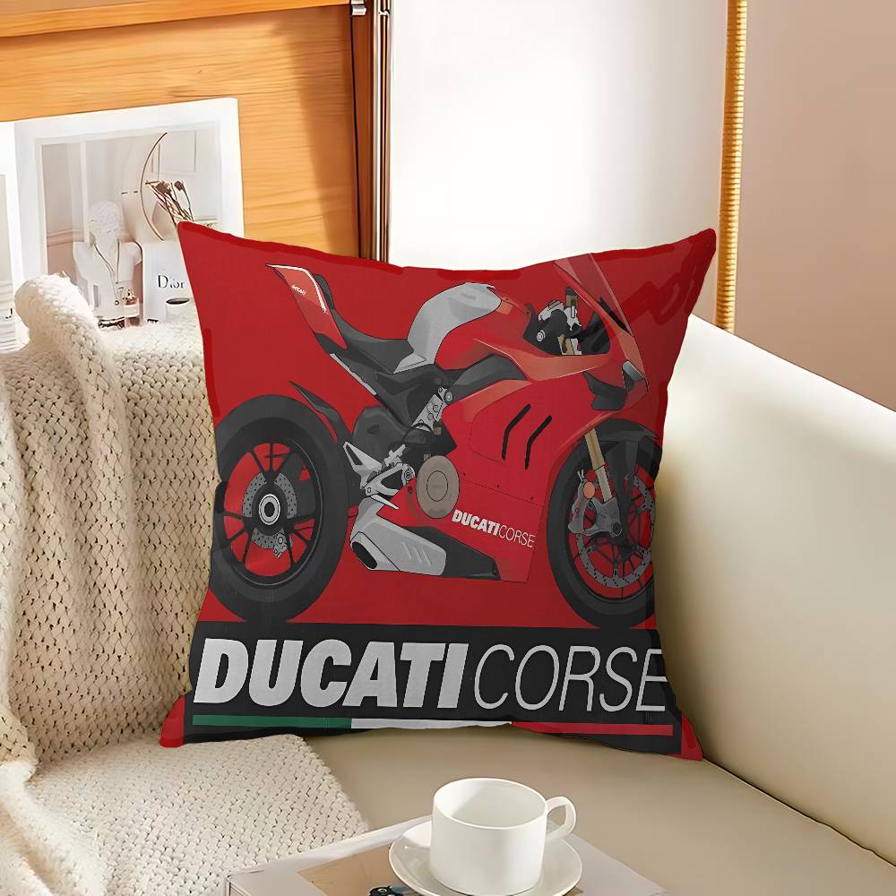 D-Ducati Motorcycle LOGO Cushion Cover Inches Farmhouse Decor Home Throw Pillow Covers for Couch Decorations