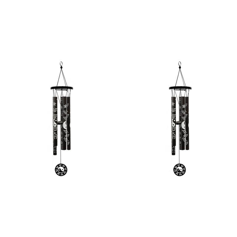 2X Extra Small Bagua Wind Chime Pendant Chinese Feng Shui Ornament Commemorative Wind Chime Lucky Wind Chime Pendant