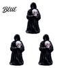 Durable Halloween Figurine 3Pcs Mini Resin Figurines Miniature Pumpkin Ghost Grim Reaper Castle