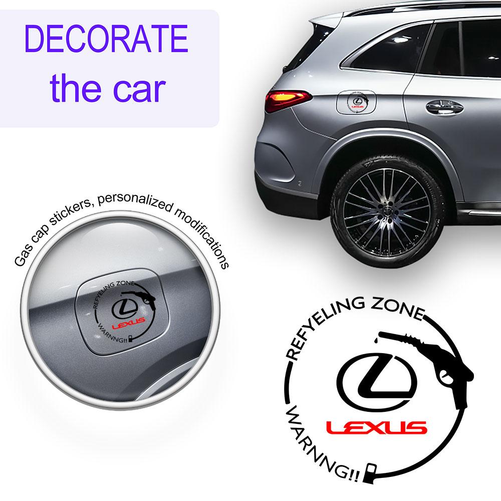 Auto-Plakette Vinylfolie Aufkleber Tankdeckel Dekor Aufkleber Zubehör für Lexus CT200h NX300h RX300 RX330 EX300h F Sport IS RX NX ES
