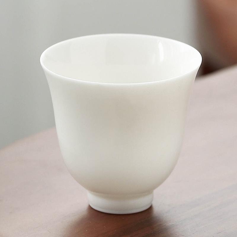 

2 шт./набор Dehua белая фарфоровая чайная чашка ручной работы тонкая мастер-чашка маленькая ароматная чашка для медитации чайный набор кунг-фу
