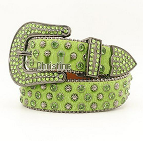 Unisex Rhinestone Belt: Personalized Hip-Hop Punk Style with Beads – Trendy European & American Fashion Waistband