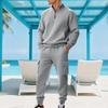 Men's Cargo Hoodie Set | Loose Fit, Fleece Premium Cotton Blend, Warm | Versatile For Work, Daily & Casual