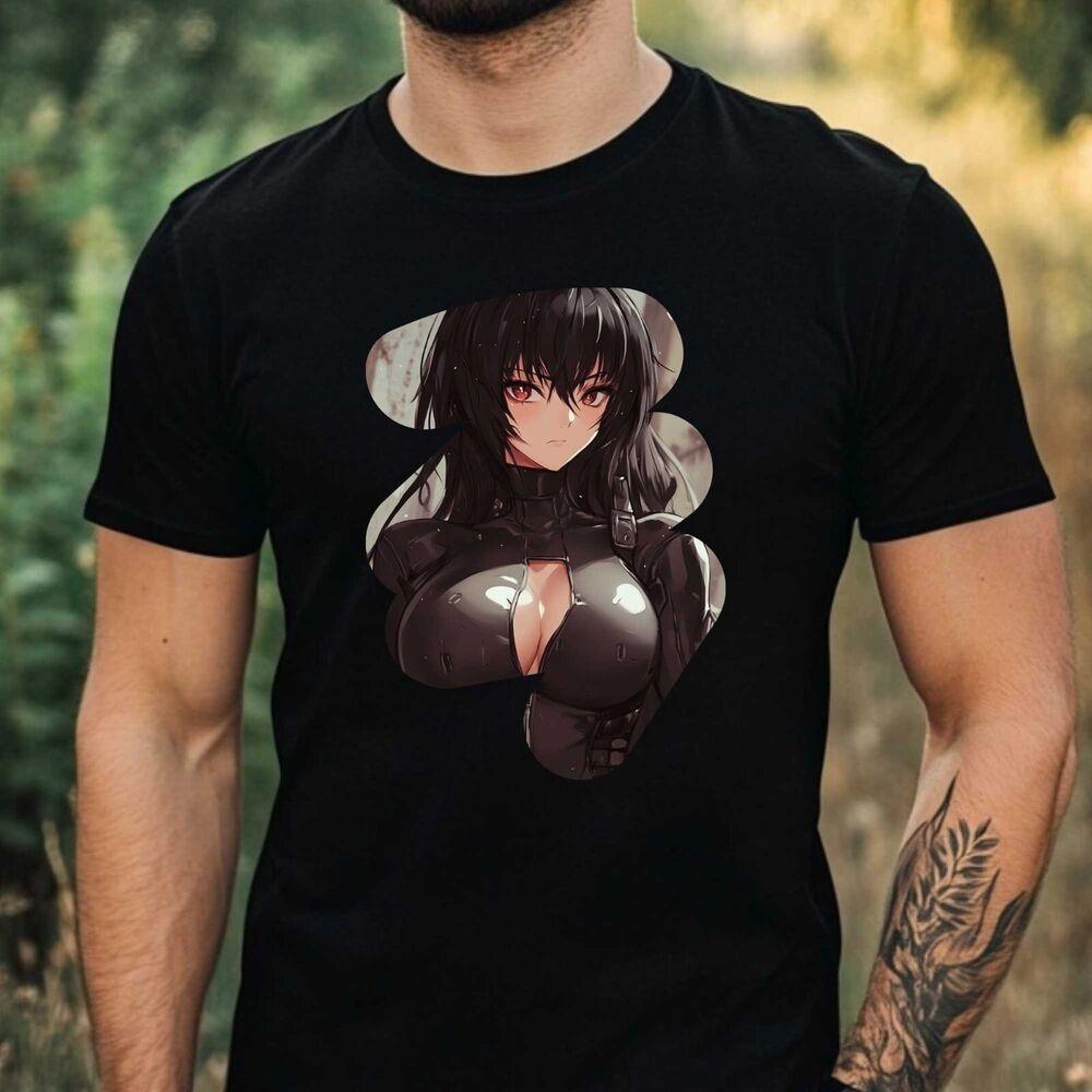 

Cyberpunk Girl Anime Print Cotton T Shirt S