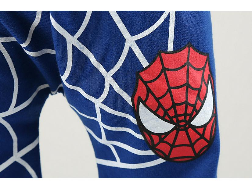 Boys' Spider-Man Hoodie and Pants Set - Kids Cartoon Sportswear for Spring and Autumn