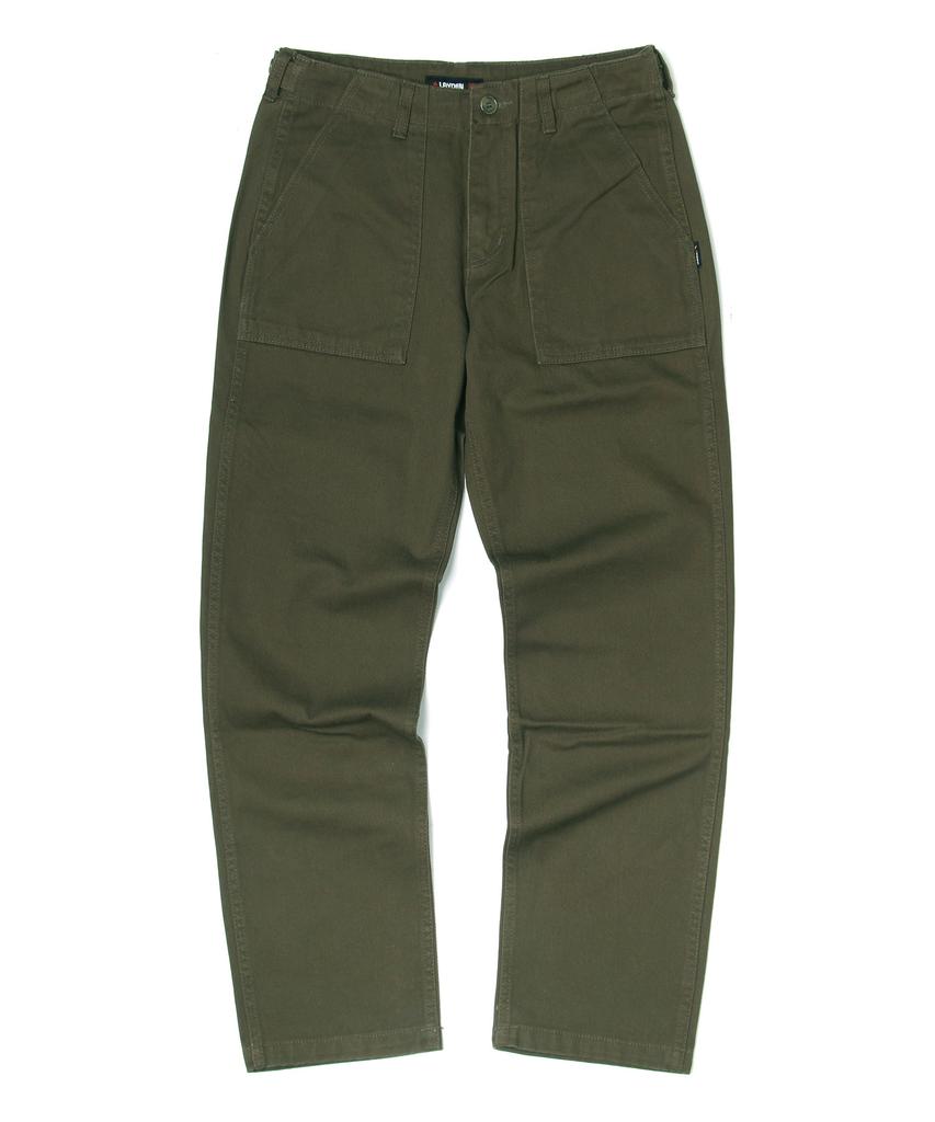 Leideun Heavy Fatigue Pants-Olive