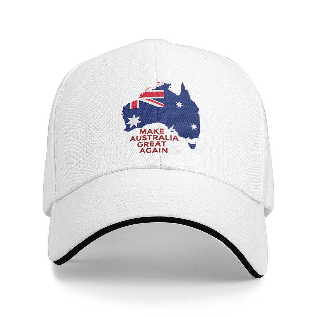 MAKE AUSTRALIA GREAT AGAIN Baseball Cap Stylish UnisexTeens Trucker Hat Sun Visor Print Hiking Fishing Baseball Caps Gift