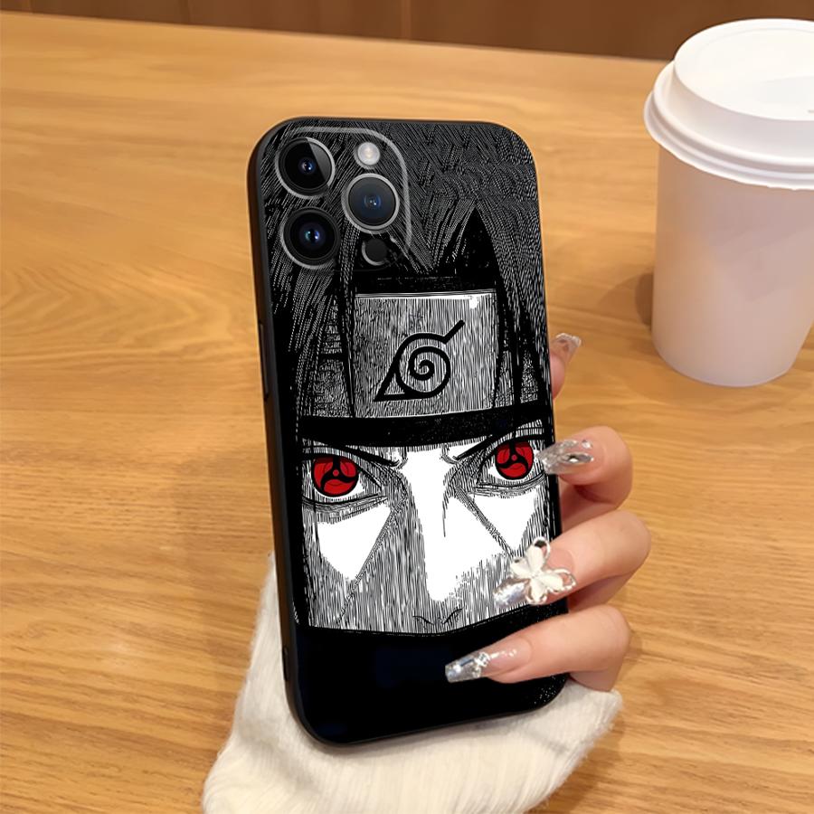 Soft Back Phone Cover Case for iPhone X XS XR 13 Mini SE 15 Plus 11 14 12 17 16 Pro Max 17Air 7 8 Cool Anime Sasuke