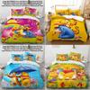 Pooh Bear Children Bedding Set With Active Dyeing For Toddler Bed Decor