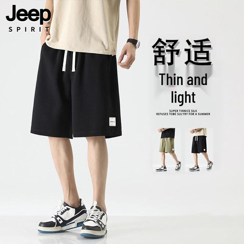 JEEP SPIRIT Men s Loose Casual Summer Shorts M