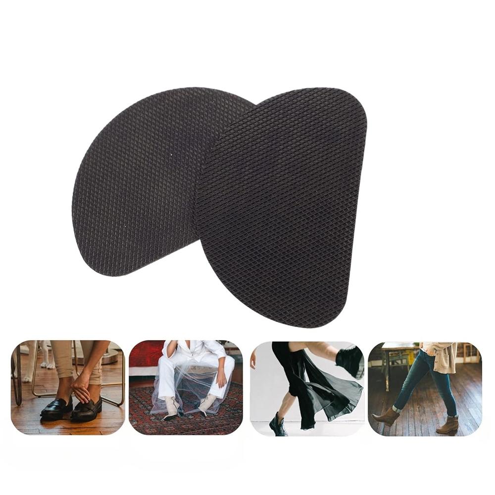 10 Pairs Self-Adhesive Non-Skid Shoe Sole Pads, High Heel Grips, Anti-Slip Rubber Cushion Protector for Shoe Bottoms