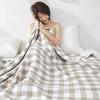 Japanese Throw Blanket For Bed Luxury Gauze Bedspread Summer Cool Towel Quilt Double Cotton Blanket Soft Breathable Plaid Sheet