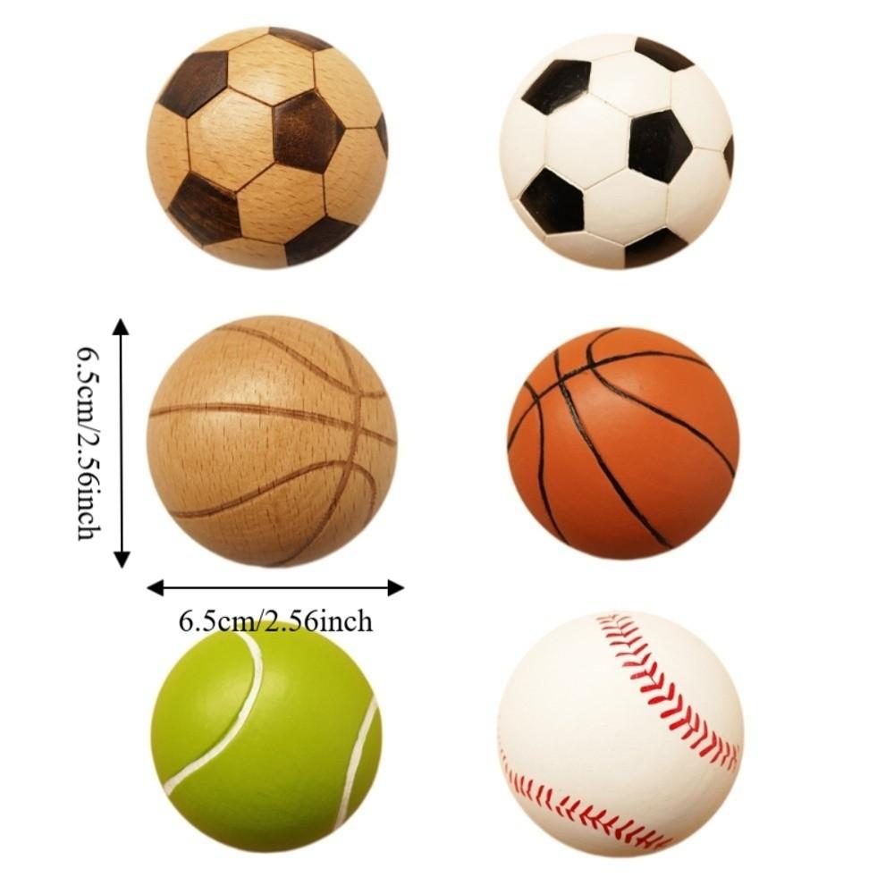Basketball Wooden Bottle Opener Football Magnetic Cap Remover Sports Series Fridge Magnet  Kitchen