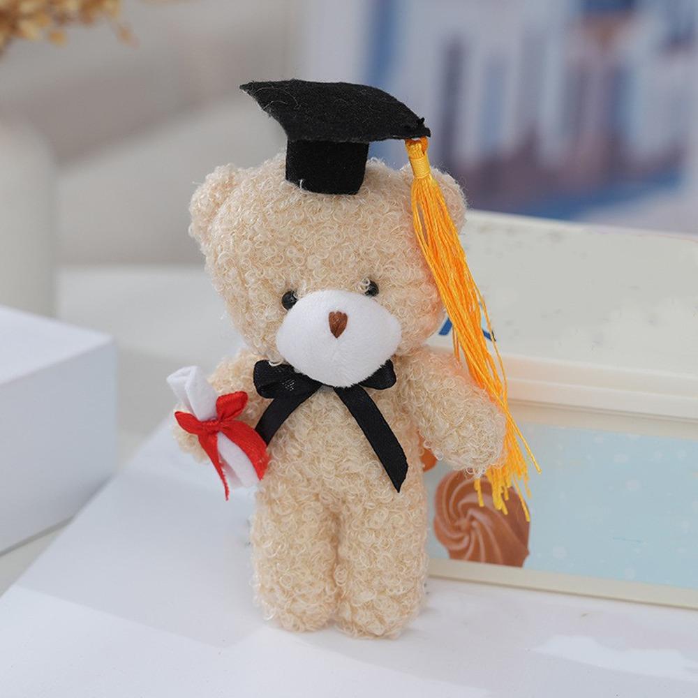 Cute Graduation Bear Doll 14cm Dr Bear Doll Cartoon Bear Pendant  Graduate Gifts