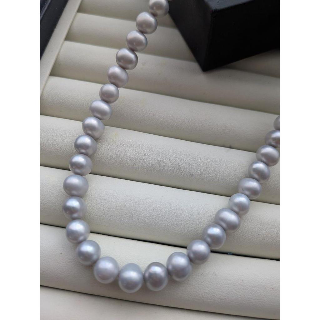 Used Pearl Necklace Baroque Pearl Freshwater Pearl Daily Ceremonial Occasion Gray New