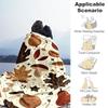 1PC Autumn LeavesOutdoor Flannel Blanket - Soft Plush Decor for Picnics, Camping, Bedroom, Playroom, Office, or Lunch Break 1342A