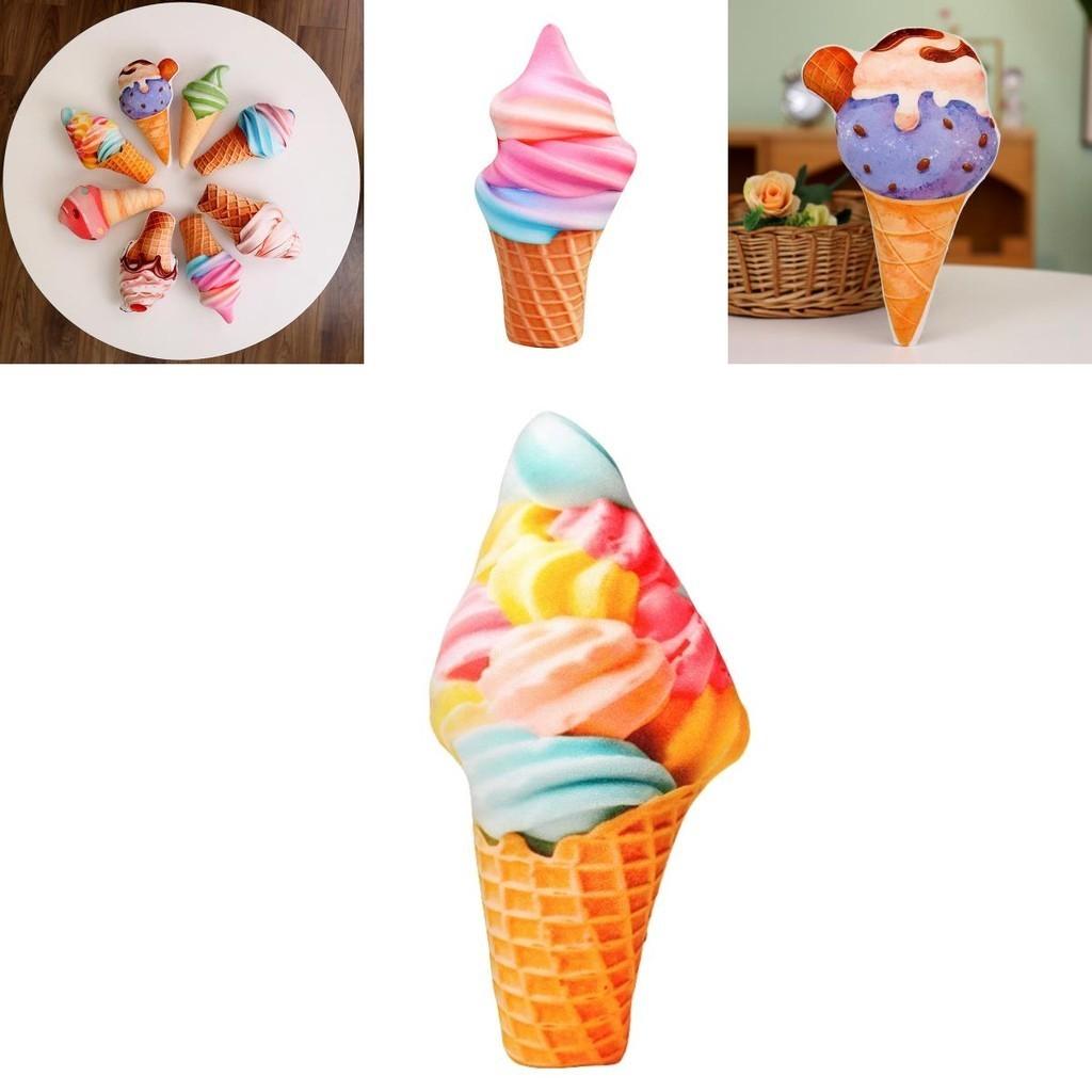 Eis Plüschtier Kissen Weich Und Flauschig Perfektes Geschenk Für Eisliebhaber Buntes Und Niedliches Design