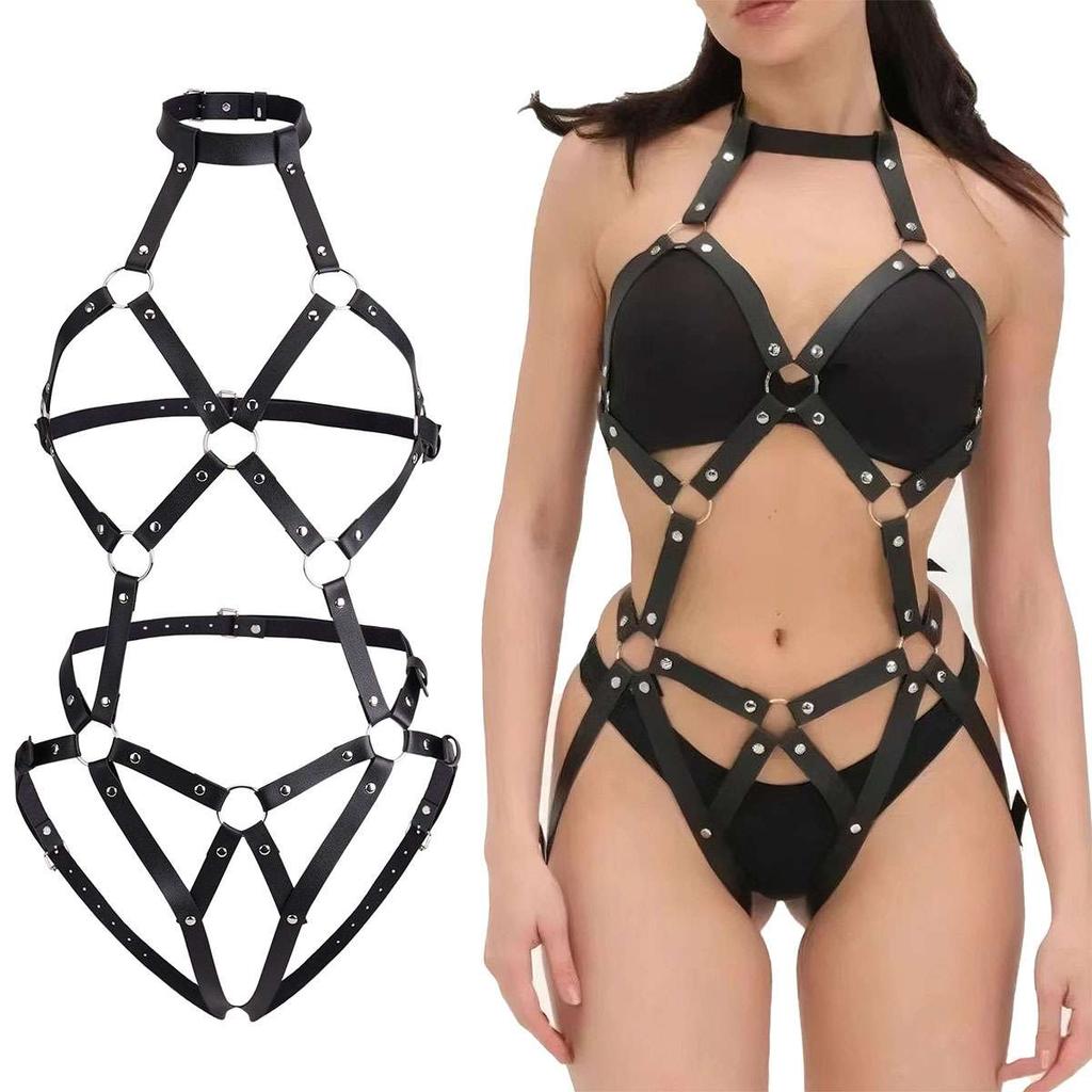 Bondage Harness Full Set Body Harness Belt, Bondage Harness Full Body Lingerie Set, Rave Outfit Bodys Harness Belt.