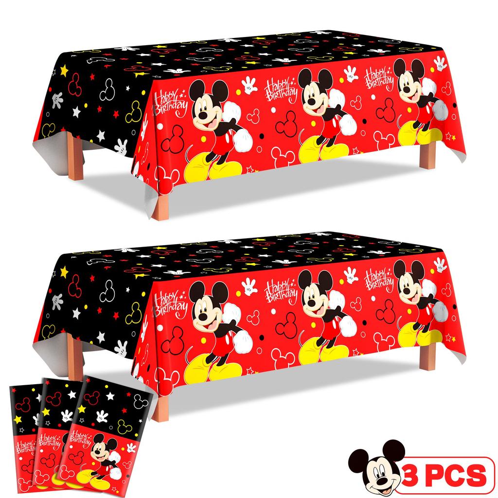 3pcs Cartoon Birthday Decorations Tablecloth,Cartoon Party Table Cloth/Cartoon Table Cover/Cartoon Tablecloth,for Cartoon Birthday Decorations