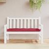 VidaXL Garden Bench Cushion, Bench Cover with String Ties, Waterproof Outdoor Cushion, Bordeaux Red 361592