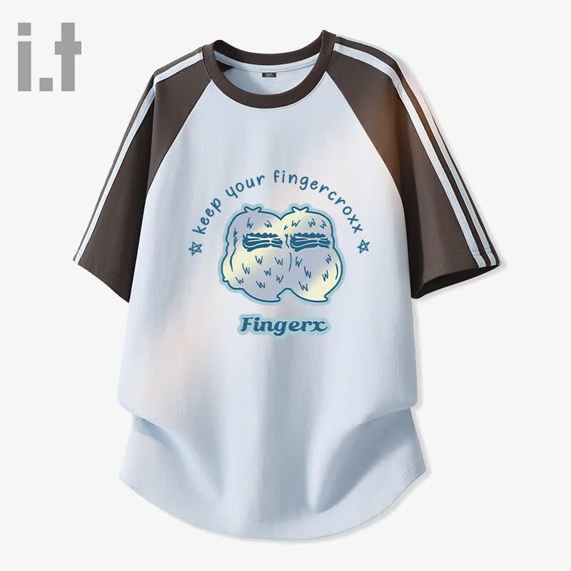 Fingercroxx IT Women s Raglan Short Sleeve T-Shirt M