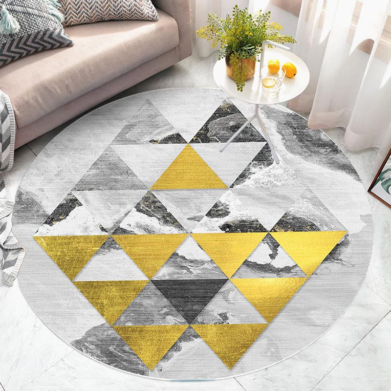 Geometry Pattern Rug Round Rug Living Room Home Decor Children Room Rugs for Living Room