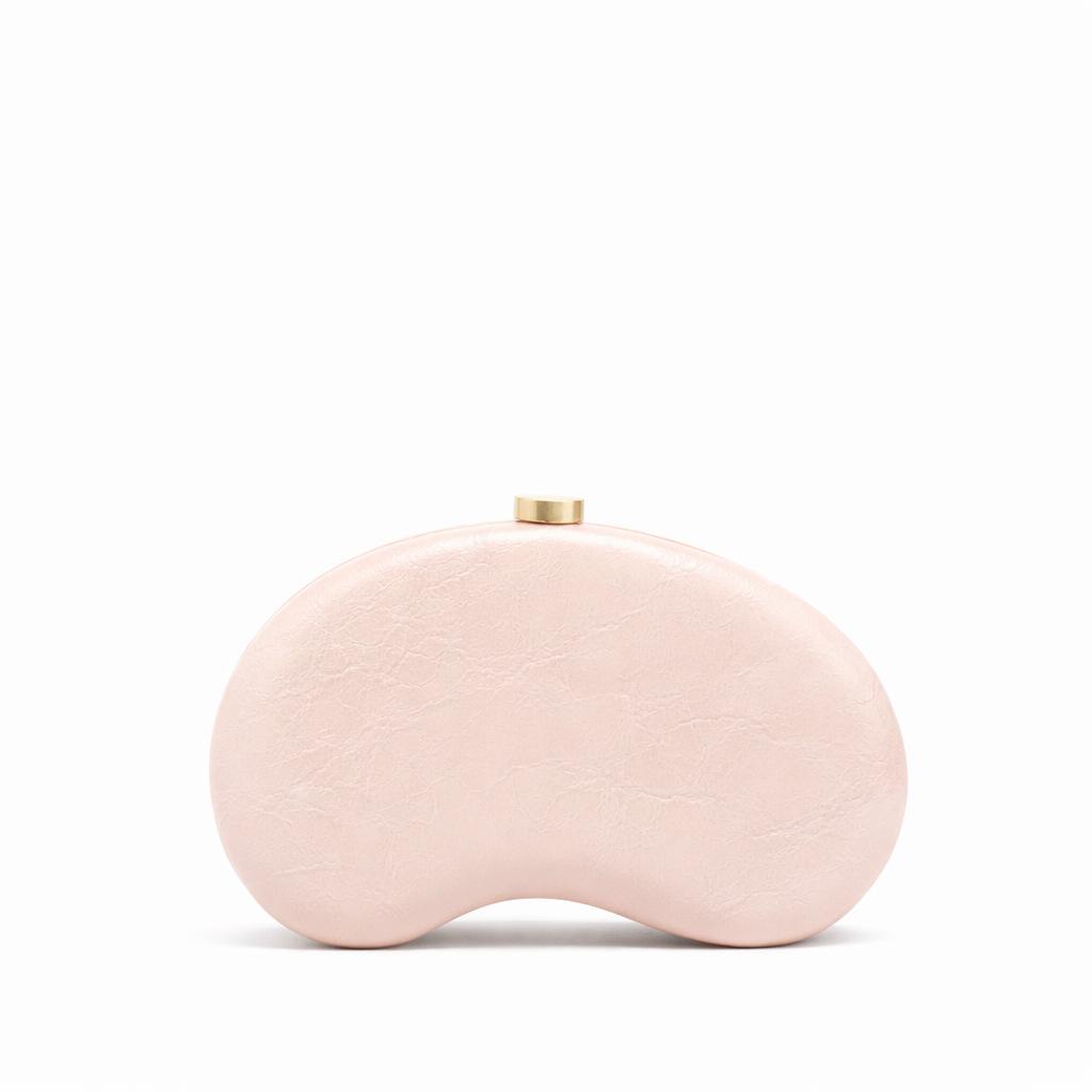 Fashion Pu Cashew Dinner Bag Hand Grab Banquet Wedding Shoulder Messenger Bag розовый