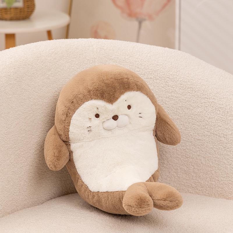 Cartoon Soft Shark Doll Plush Toy One-Horned Whale Seal Doll Girl Company Soothing Doll