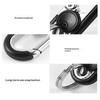 Rotatable Lock Carabiner Keychain Rustproof Metal Double Ring Anti-Lost Key Holder for Camping Hiking Gears
