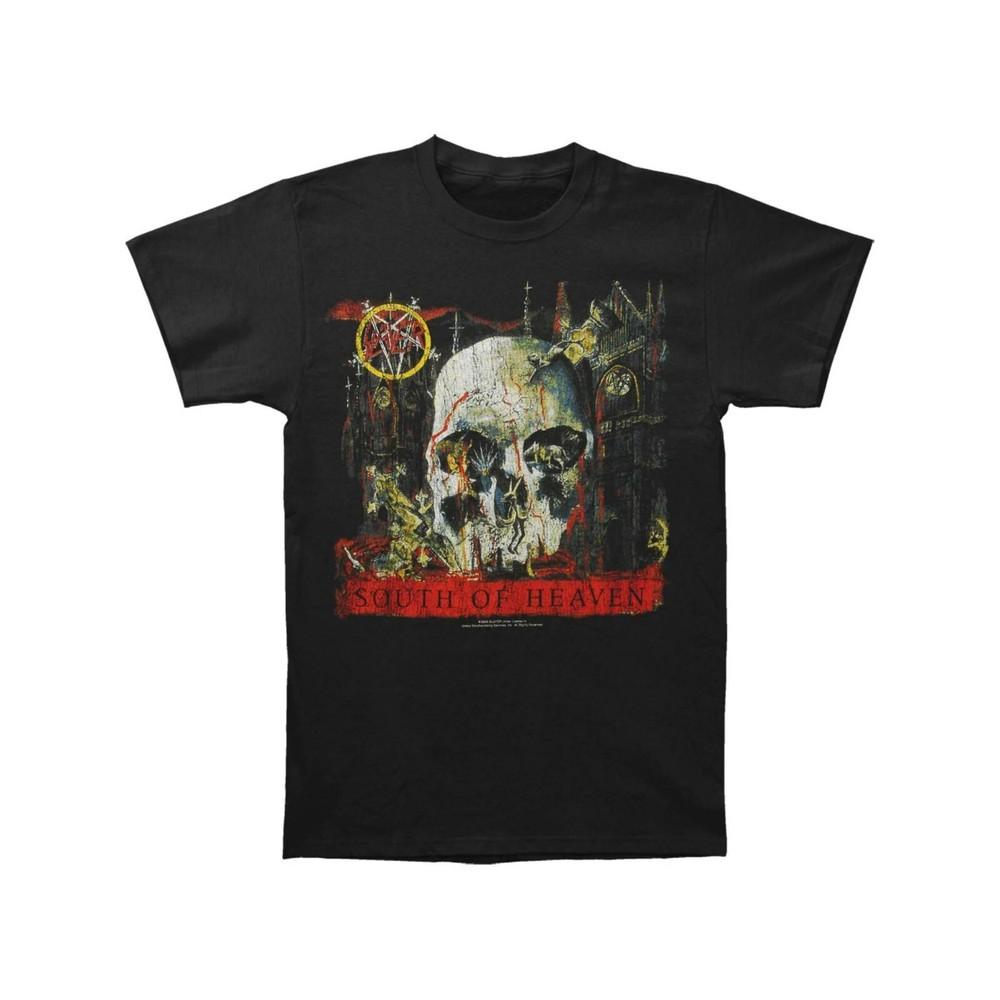 Slayer Unisex T-Shirt South Of Heaven Album Cover Tee Lizenziert Neu