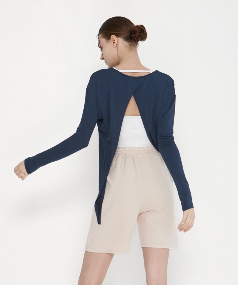 Debiweeo Parfalla Long Sleeve Devi-T0069-Navy