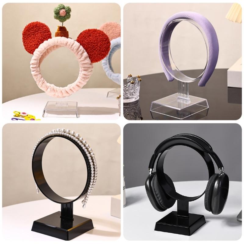 Plastic Hairband Display Stand For Jewelry Stores And Home Decoration With Multiple Layer Designs