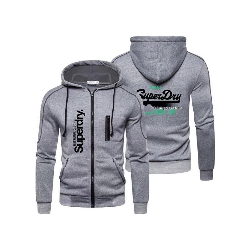 Set Felpa con Cappuccio e Felpa Stampata da Uomo di SUPERDRY