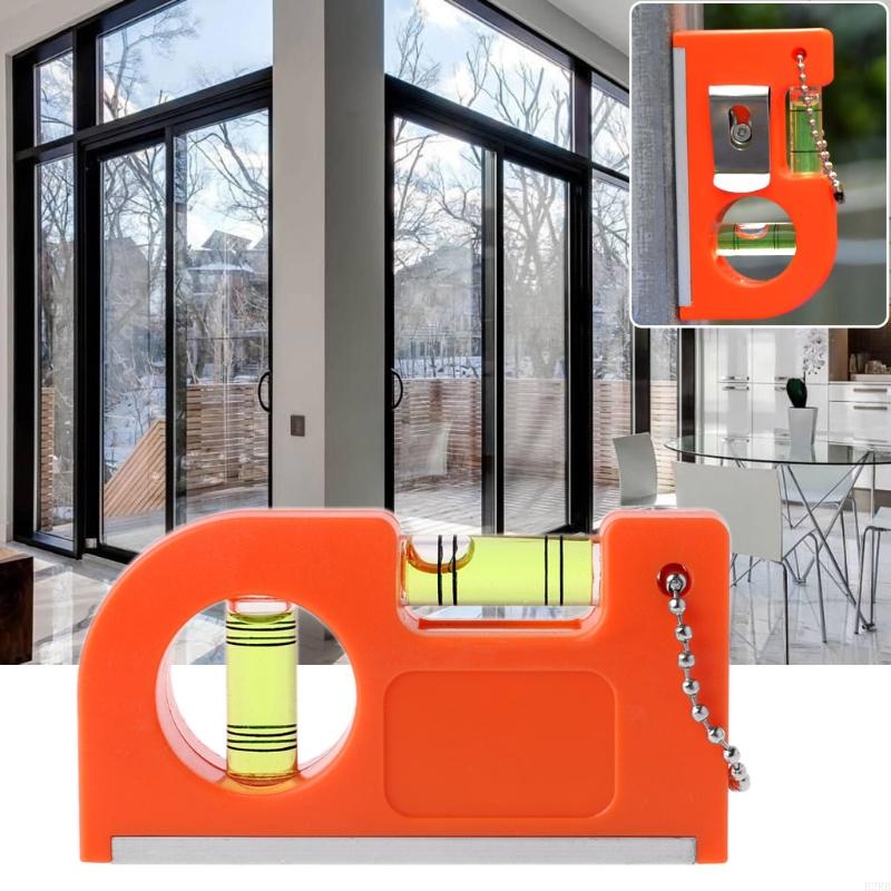 Level Bubble Spirit Level Ruler Mini Spirit Level with Strong Magnets Gauges Directions Water Level