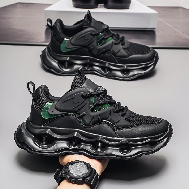 Men's New Thick-soled Shock-absorbing Sports Shoes, Lightweight Mesh Breathable Casual Shoes, Fashionable Versatile Outdoor Dad Shoes