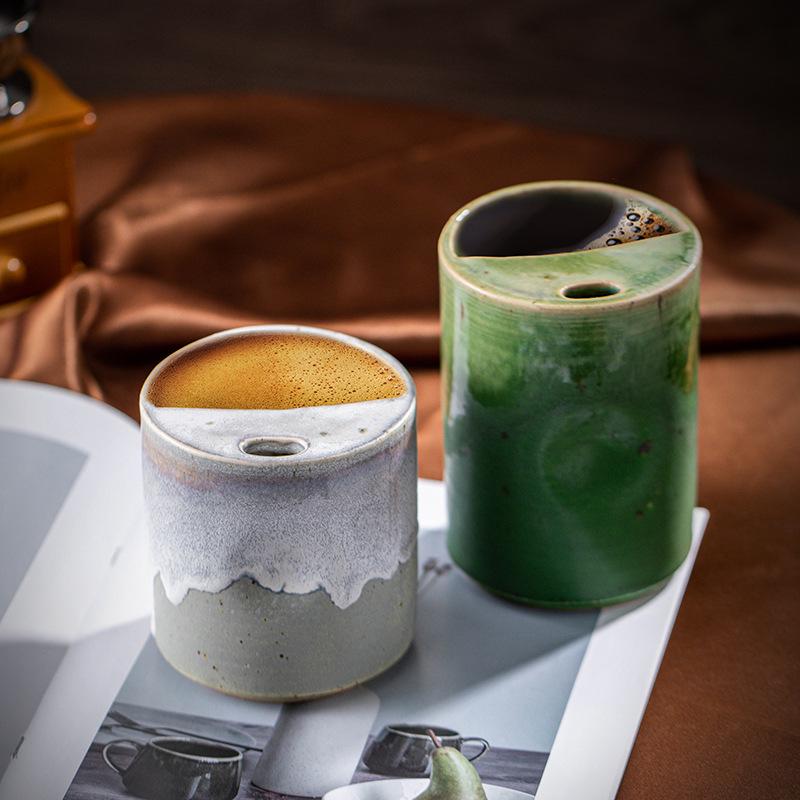 Retro Kiln-fired Ceramic Mug: Large Capacity, Creative Design