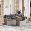 Vidaxl 5-Cz. Set da Giardino, Cuscini, Rattan PE Grigio
