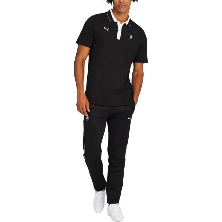 Puma X BMW M Motorsport 27-7 Soft Short Sleeve Polo Shirt Men tops 595191-01