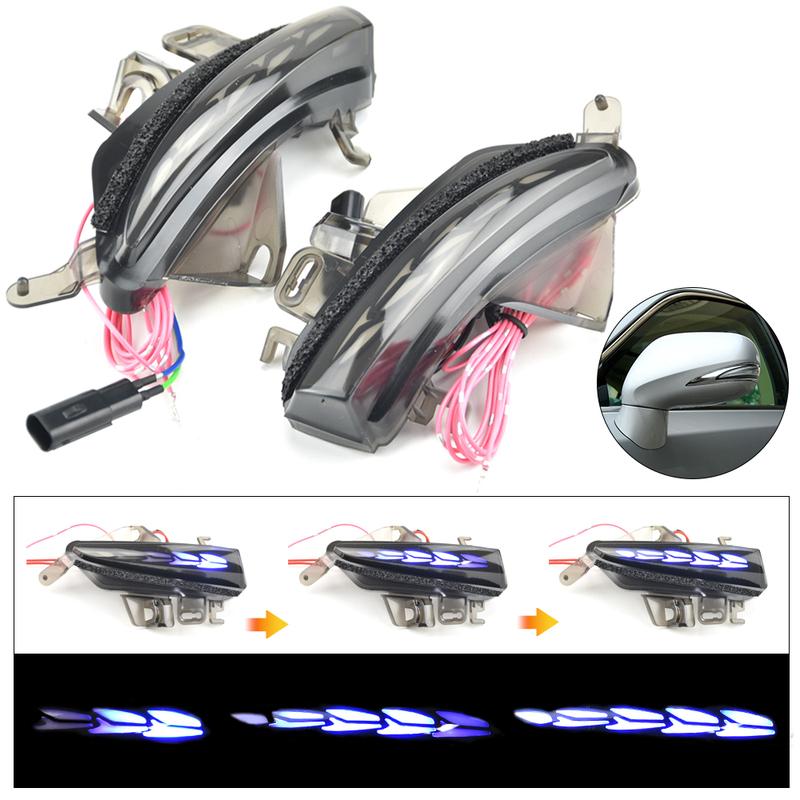 2pcs Dynamic Turn Signal LED Light Side Mirror Indicator For Lexus CT 200h ES 250 300h 350 IS 200t 250 300 350 LS 460