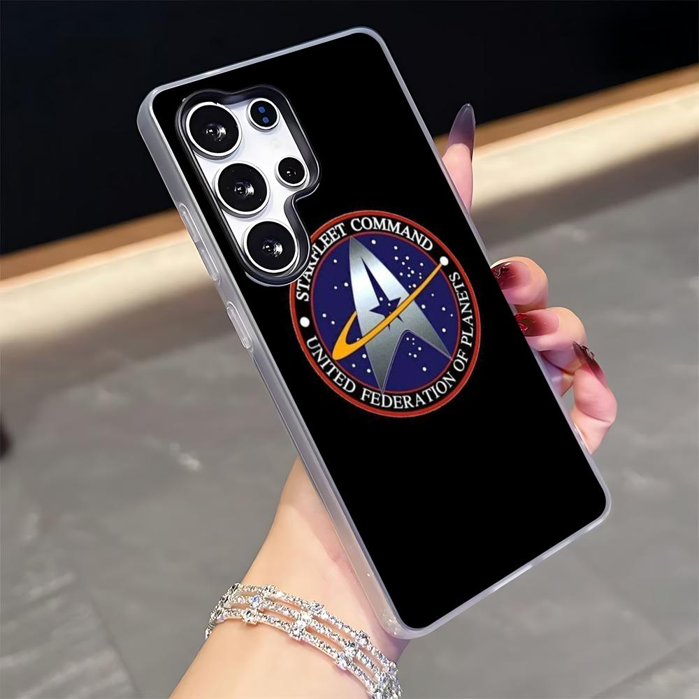 

Fashion star trek ships Phone Case for Samsung S26 S25 S24 S23 S22 S21 FE Plus Ultra Black 2-in-1 Jelly silicone case Galaxy S24+