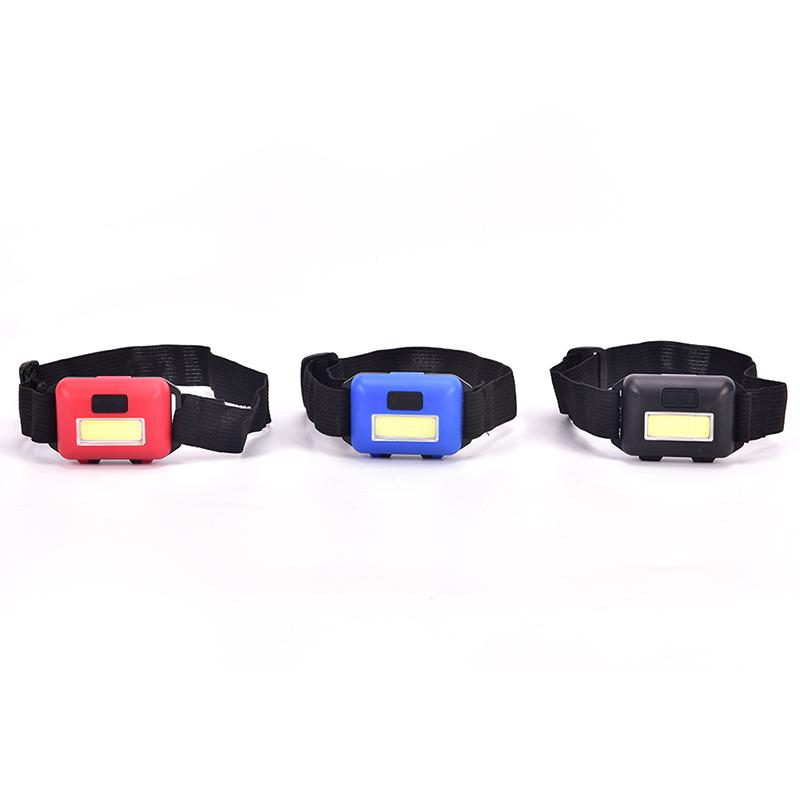 Abs Mini Cob Led Farol Aaa Lanterna Cabeça Tocha Luz Acampamento Ao Ar Livre Noi
