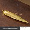Antique Bodhi Leaf Incense Holder - Japanese-Inspired Aromatherapy Stand