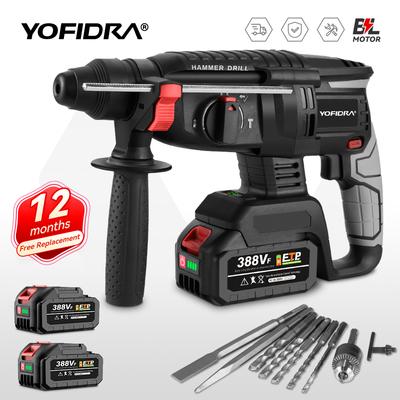 26MM Bürstenloser Elektrohammer Abbruchhammer Schlagbohrmaschine Multifunktions-Akku-Drehwerkzeug Passend für Makita 18V Akku Stift