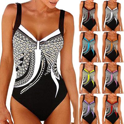 Women's Swimsuit  Bikini Print Sleeveless Sexy Swimsuit
